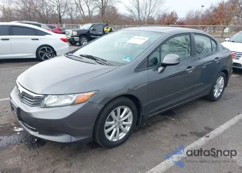 2012 Honda Civic Ex z USA, uszkodzony, nr VIN 2HGFB2F80CH329795